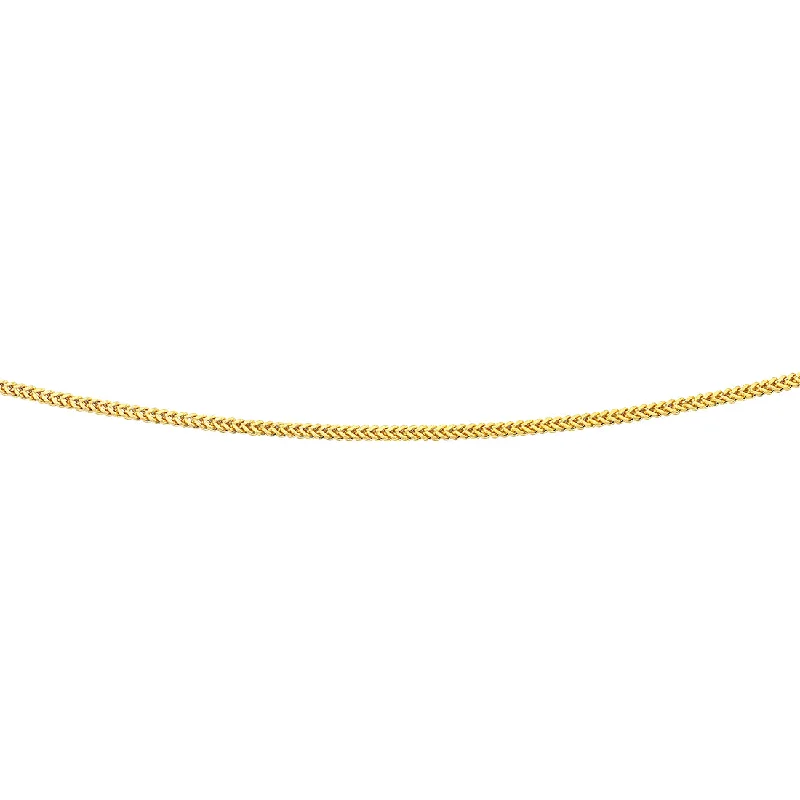 chunky necklaces for women -9ct Yellow Gold Silver Infused 50cm Necklace