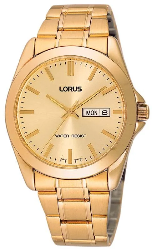 Lorus Gold Colour Stainless Steel Analog Men's Watch