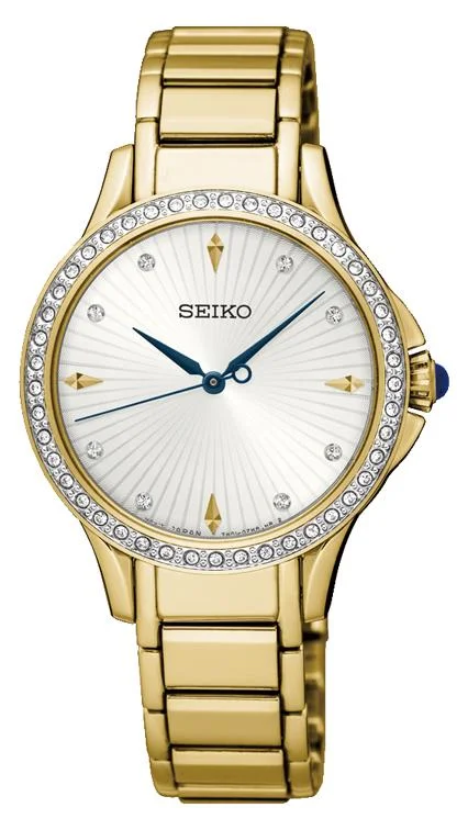 Seiko Women's Gold Crystal Watch