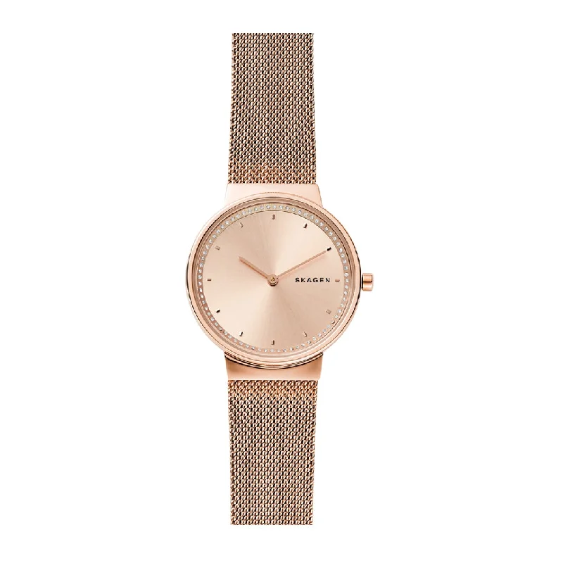 Skagen Annelie Ladies Rose Gold Tone Watch SKW2751