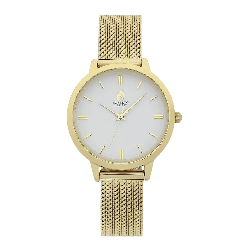 Roberto Carati Manhattan Gold Mesh Watch