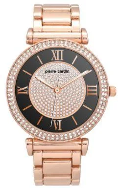 Pierre Cardin Women's Rose Gold Crystal Watch