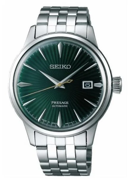 Seiko Presage Automatic Green & Silver Men's Watch