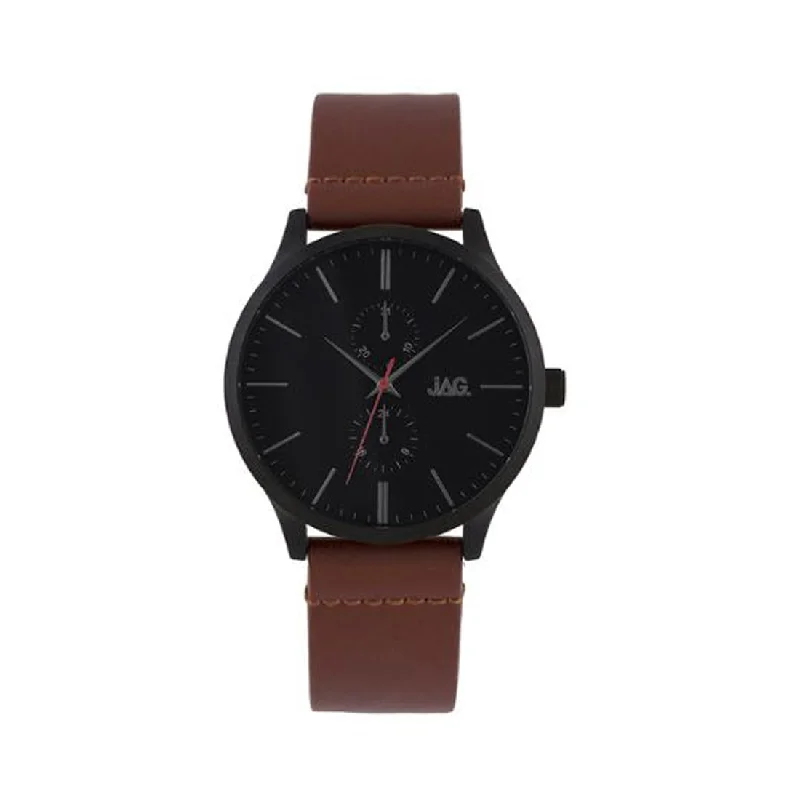 Jag Mens Brown Leather Watch J2192