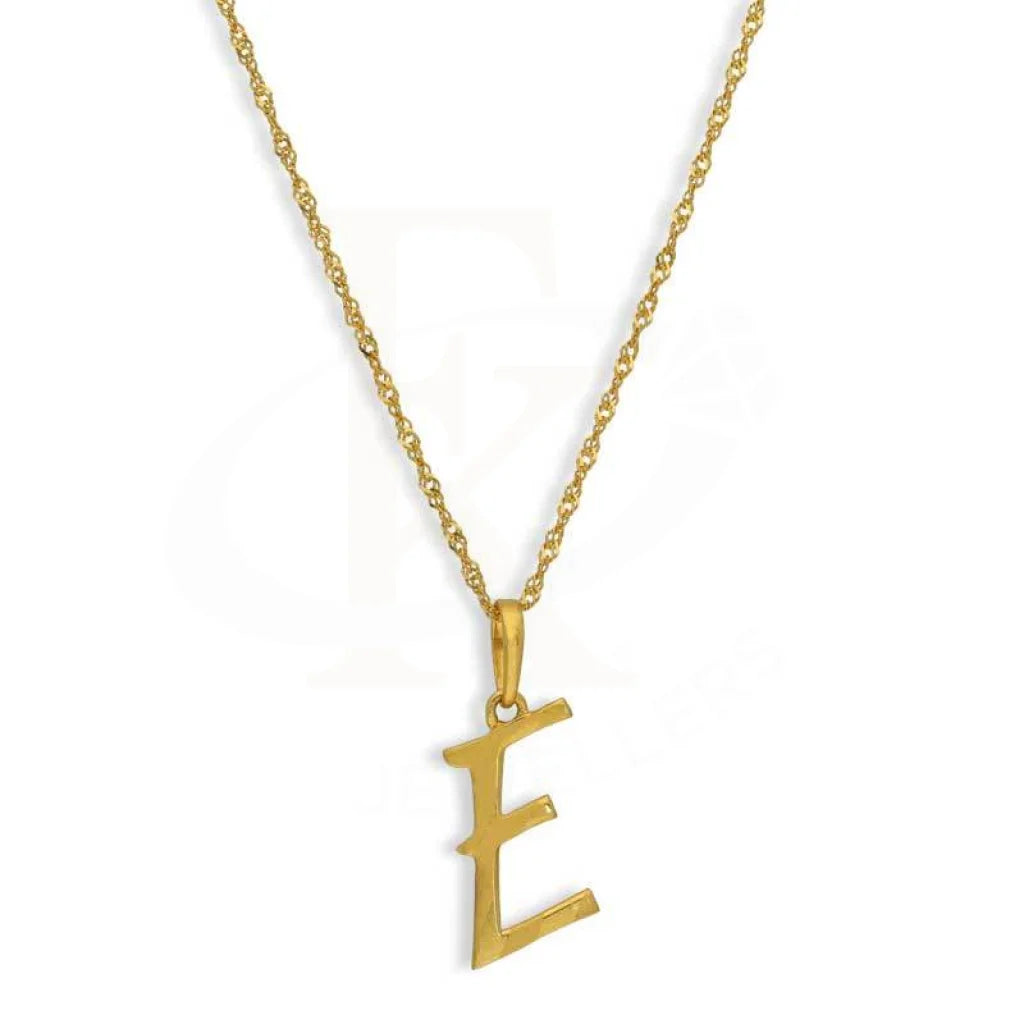 unique necklaces for women -Gold Necklace (Chain with Alphabet Pendant) 22KT - FKJNKL22K2729