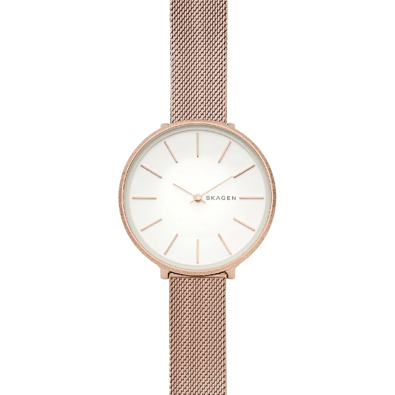 Skagen Karolina Rose Gold Mesh Band Watch SKW2726