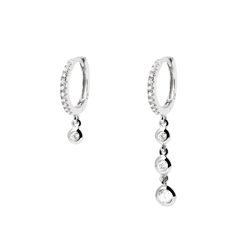 elegant earrings for women -Polaris Silver Earrings