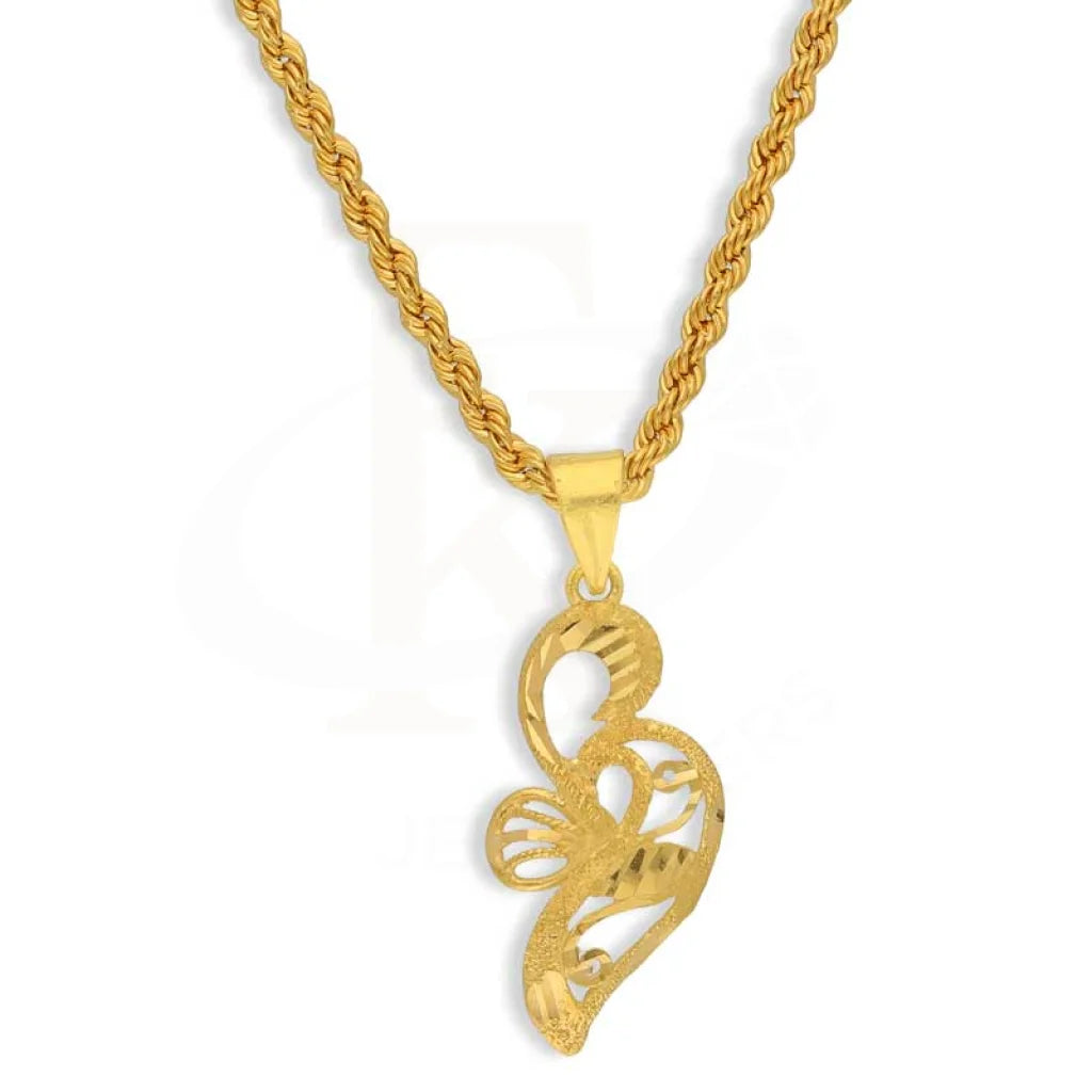 birthstone pendant necklaces for women -Gold Necklace (Chain with Pendant) 22KT - FKJNKL22K2784