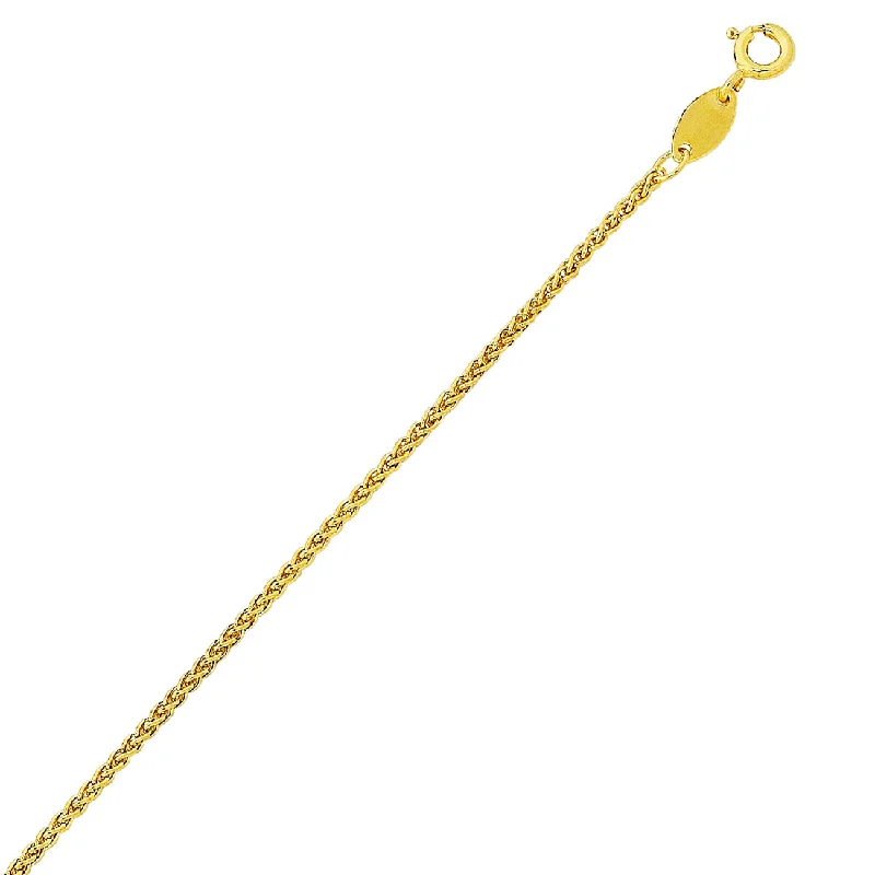 affordable personalized necklaces for women -9ct Gold Silver Infused Wheat Necklace