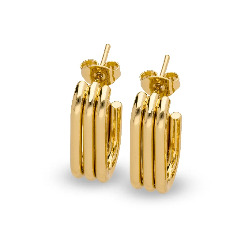 sparkling earrings for women -Trinix earring gold