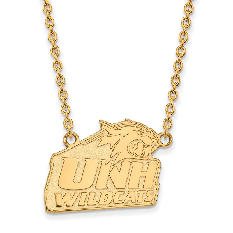 luxury necklaces for women -10k Yellow Gold U of New Hampshire Large Pendant Necklace