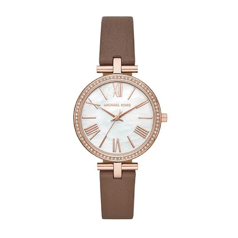 Michael Kors Maci Brown Leather Ladies Watch MK2832