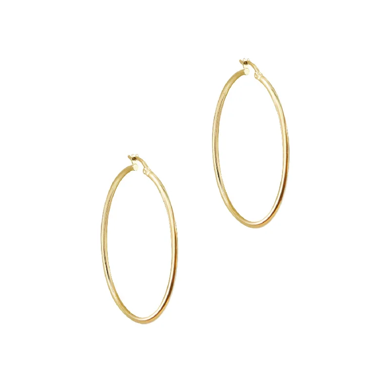 personalized diamond earrings for women -THE ESSENTIAL 10KT GOLD HUGGIE HOOP EARRINGS (LARGE)