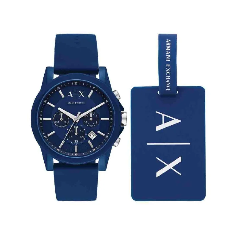 Armani Exchange Outerbanks Watch with Luggage Tag AX7107