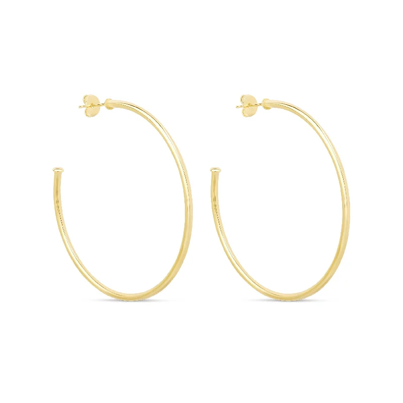 flower-shaped earrings for women -The Everyday Gold Hoops