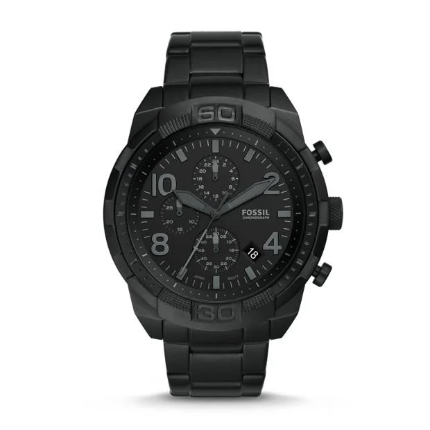 Fossil Bronson Black Chronograph Watch