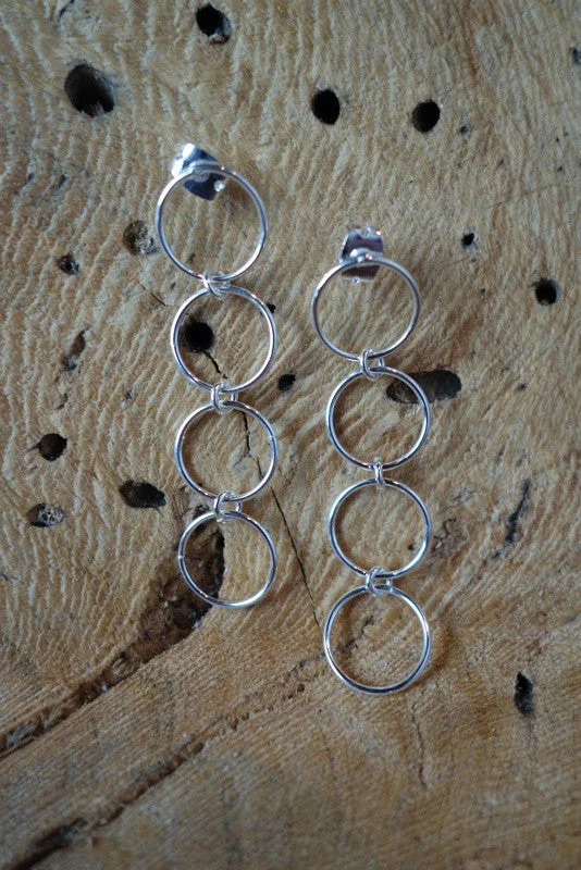 big hoop earrings for women -Sterling Silver Earrings