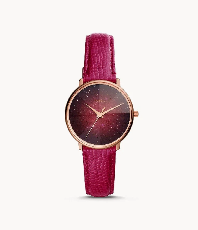 Fossil Prismatic Galaxy Red Analogue Watch