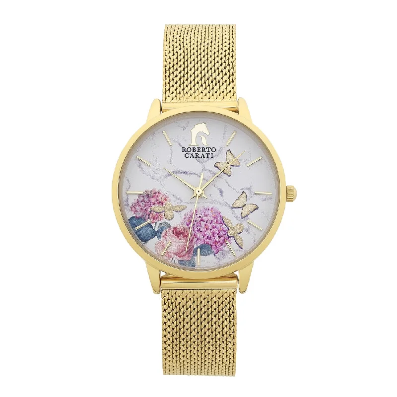 Roberto Carati Summer Spritz Gold Watch