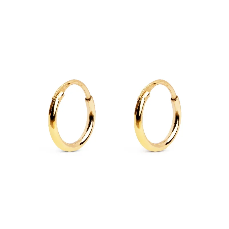 silver stud earrings for women -Maria XS Gold Hoop Earrings