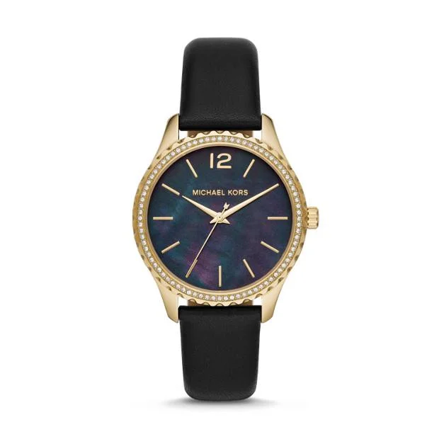 Michael Kors Layton Black Analogue Watch