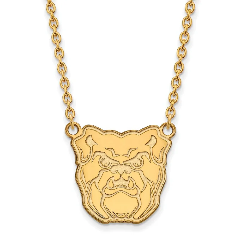 custom necklaces for women -10k Yellow Gold Butler U Large Pendant Necklace