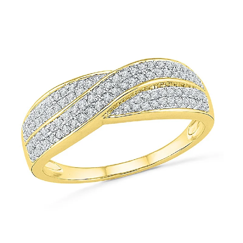 dainty necklaces for women -9ct Yellow Gold 1/4ct Diamond Ring