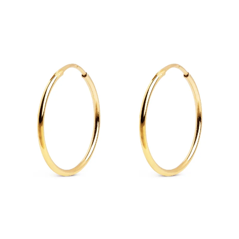 colorful earrings for women -Maria M Gold Hoop Earrings