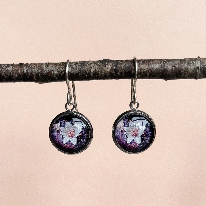 gemstone earrings for women -Sassafras Flower - Drop Earrings