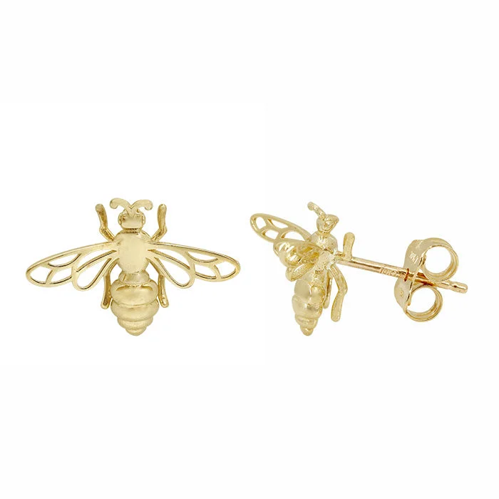 diamond earrings for women -10K gold BEE-UTIFUL Earrings