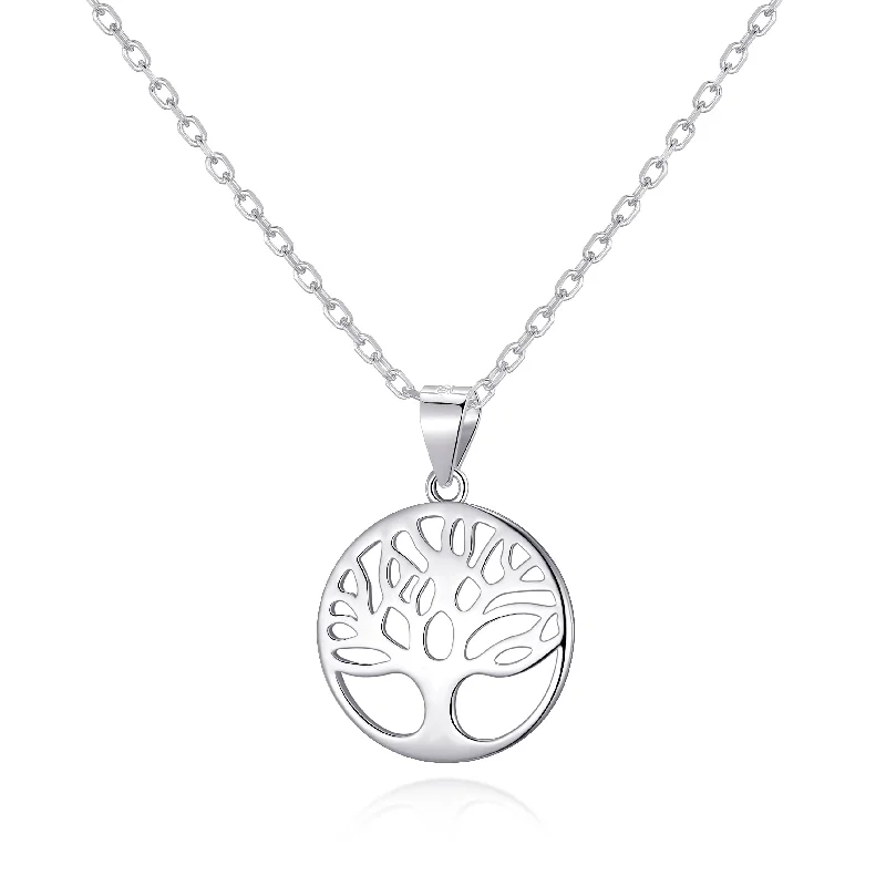 custom name necklaces for women -Sterling Silver Tree of Life Necklace