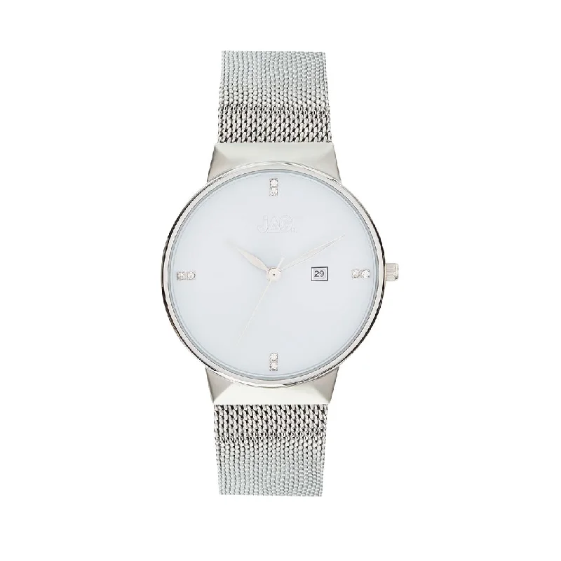 Jag Ladies Silver Mesh Watch J2239A