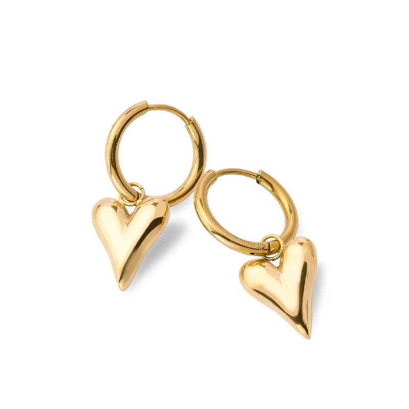 luxury earrings for women -Amore earring gold