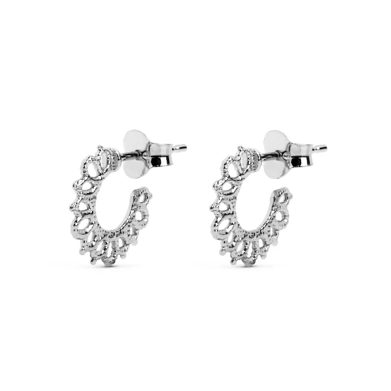 chic earrings for women -Savana Silver Earrings