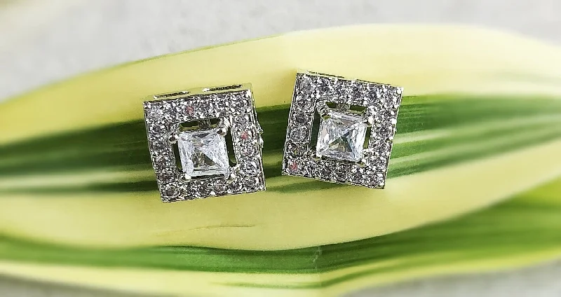 oversized earrings for women -American diamond earrings