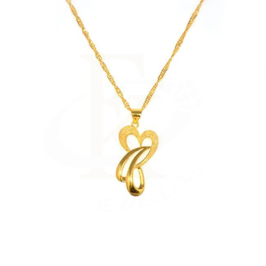 timeless necklaces for women -Gold Necklace (Chain with Heart Pendant) 18KT - FKJNKL1228