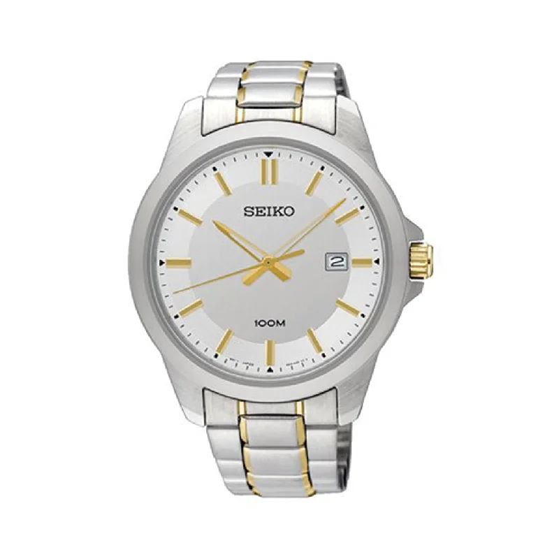 Seiko Mens Two Tone Watch SUR247P1