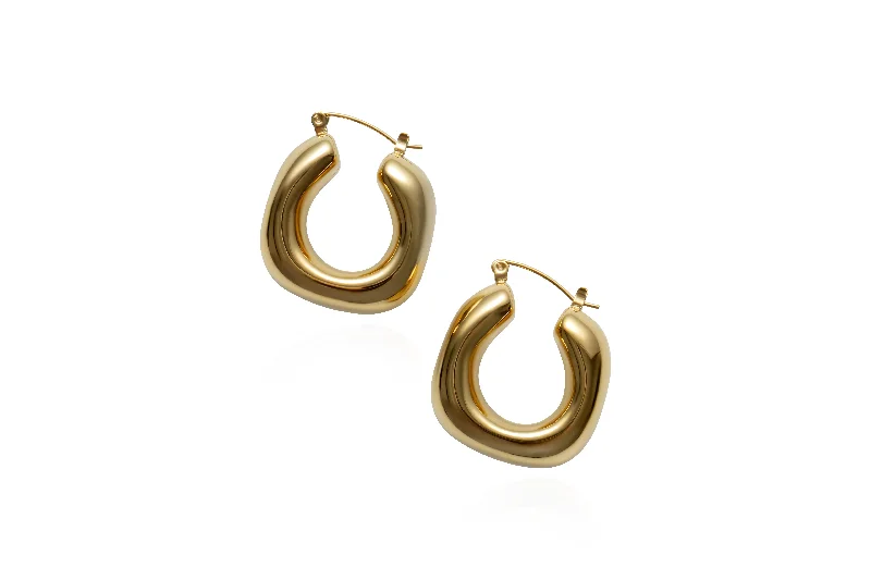 unique earrings for women -THE LILLI RIDGE HOOP EARRINGS