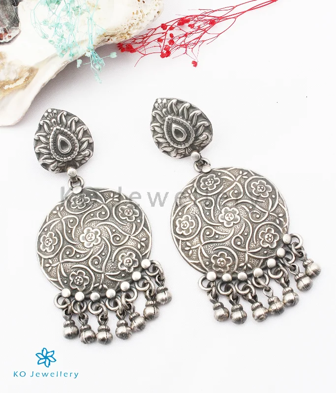 elegant stud earrings for women -The Inaya Silver Earrings