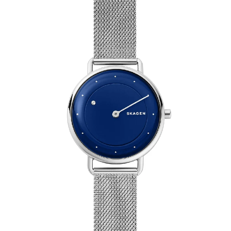 Skagen Horisont Special-Edition Genuine Diamond Steel-Mesh Watch SKW2738