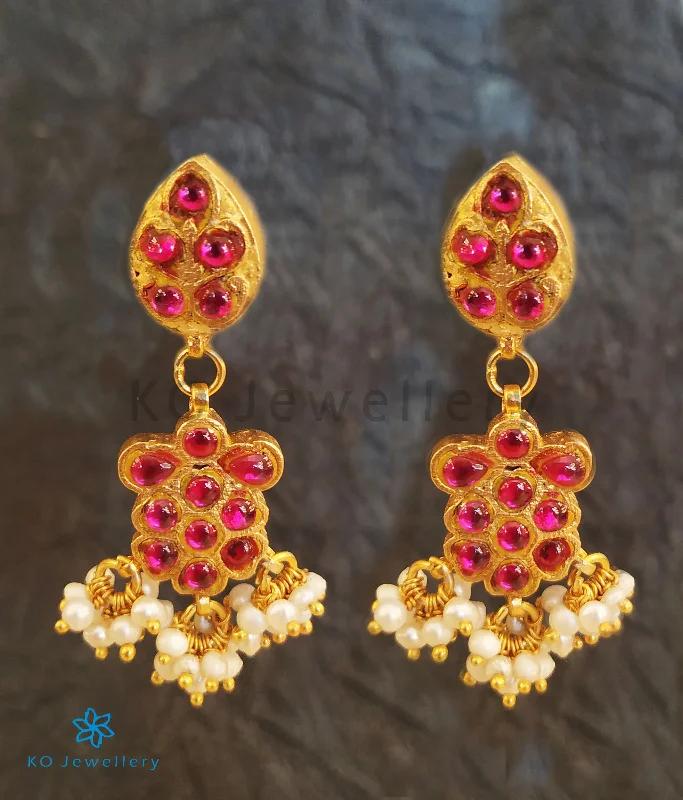 personalized diamond earrings for women -The Laiba Silver Kundan Earrings