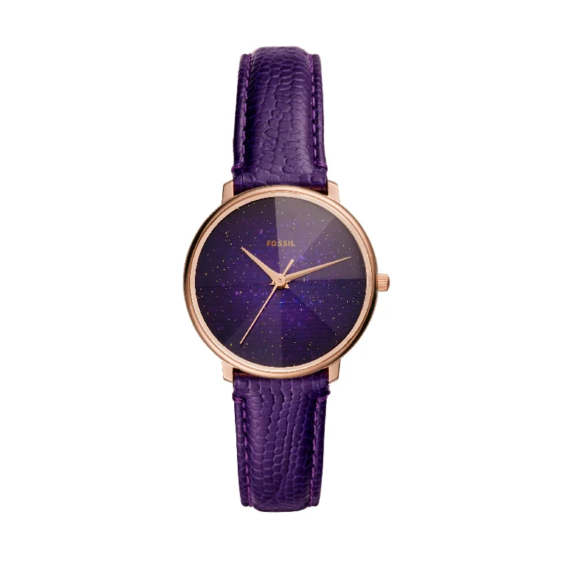 Fossil Prismatic Galaxy Purple Watch ES4727