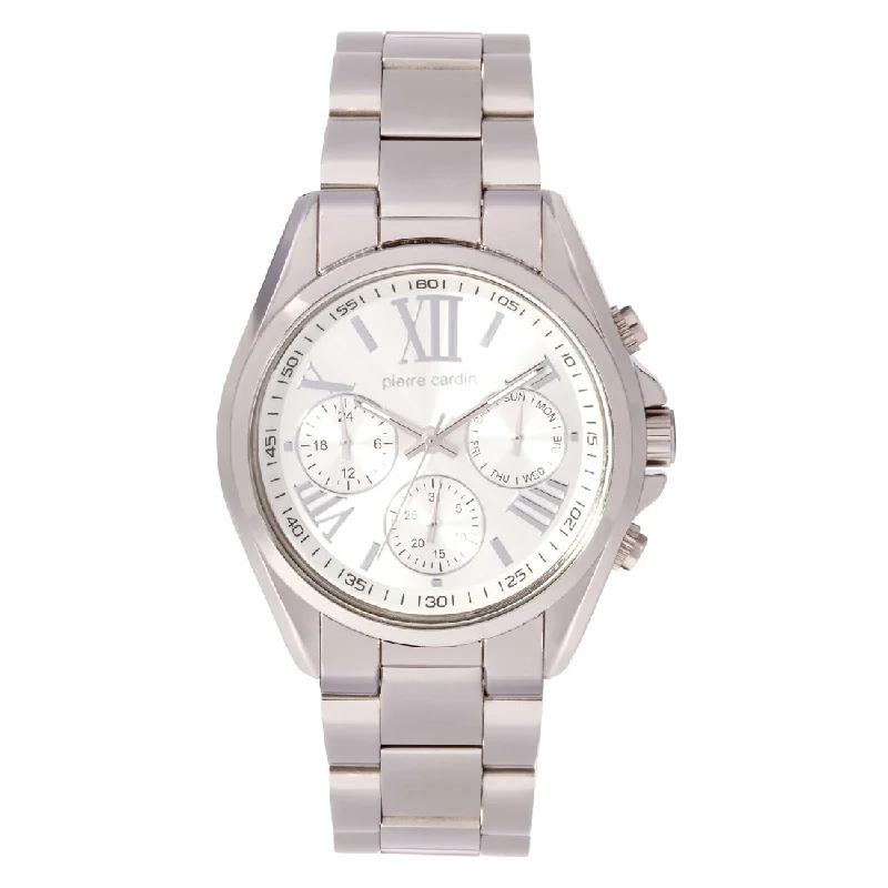 Pierre Cardin Silver Chronograph Watch 5417