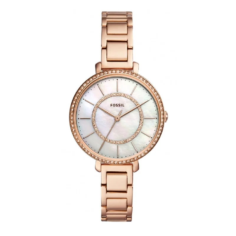 Fossil Jocelyn Three-Hand Rose Gold-Tone Stainless Steel Watch ES4452