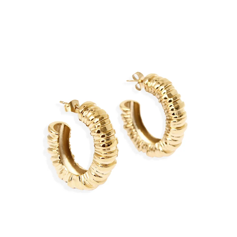 diamond earrings for weddings -EASTON Earrings - Gold