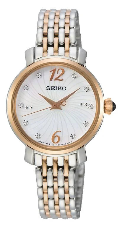 Seiko Women's Mother of Pearl Crystal Watch