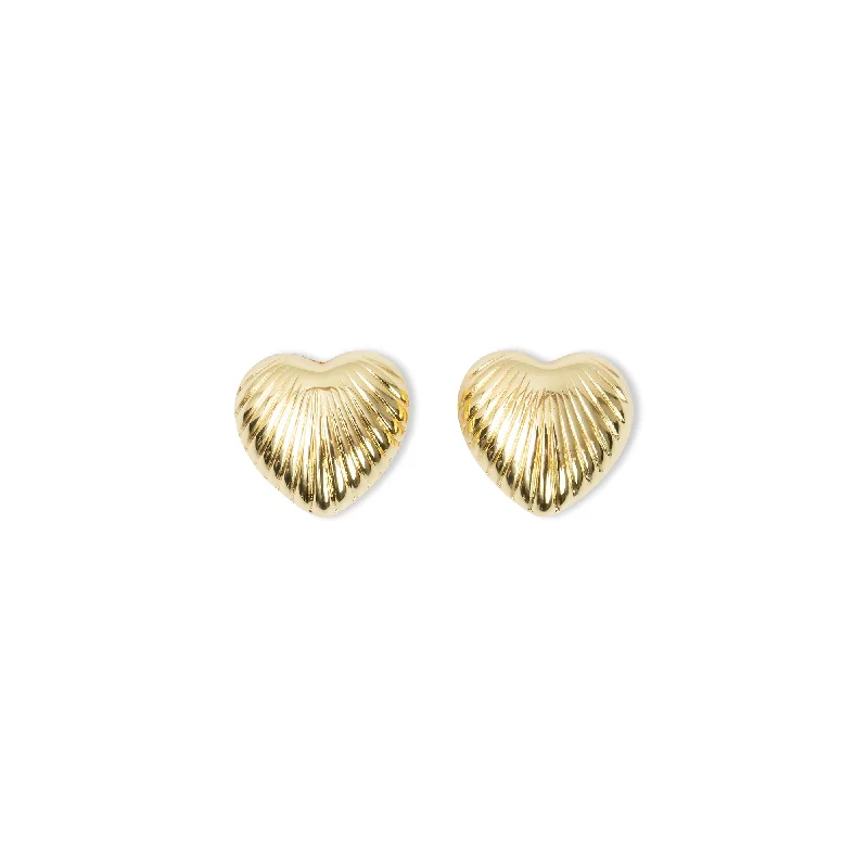 vintage pearl earrings for women -THE HEIRLOOM HEART EARRINGS