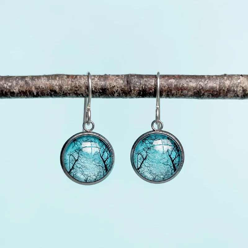 radiant earrings for women -Gum Trees After Fire - Drop Earrings